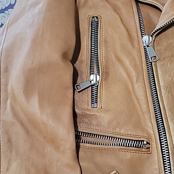 COPY - 7FAM Leather Moto Jacket! - Picture 2 of 14